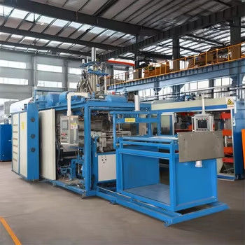 PLC Control 380V Thermoforming Machine dla szerokości 710mm Pojemność 4000kg