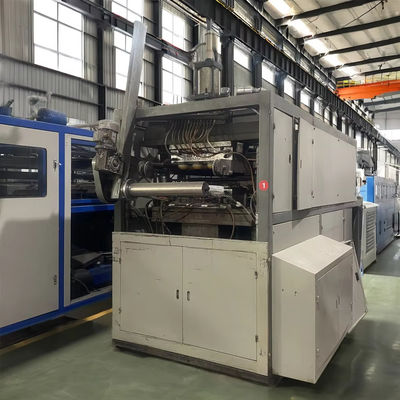 Całkowicie automatyczna jednorazowa maszyna termoformująca plastikowe kubki o masie 8000 kg i mocy ogrzewania 7,5 kW