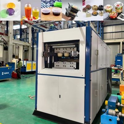 Używane Maszyna do tworzenia szybkich plastikowych kubków Automatyczna zużycie gazu 4200-5000L/min Bezpłatne usługi posprzedażowe przez całe życie